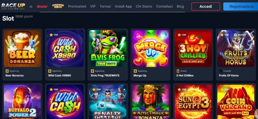 Gioca alle slot popolari con jackpot e giri gratuiti
