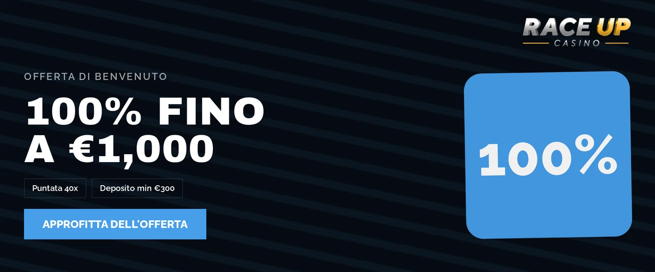 Ottieni il bonus di benvenuto